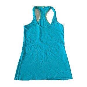 LULULEMON Cool Racerback Tank Top Nulu Blue Womens Size 4 Small